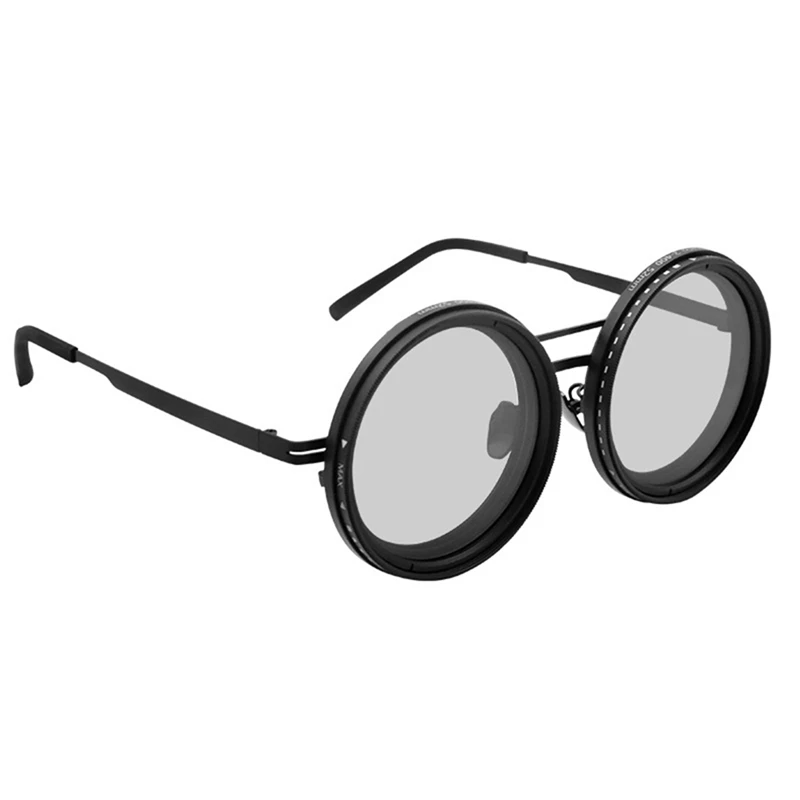 

1-9 Gears Adjustable Round Polarized Glasses With ND Filter Lenses Round Polarized Glasses Polarized Sunglasses