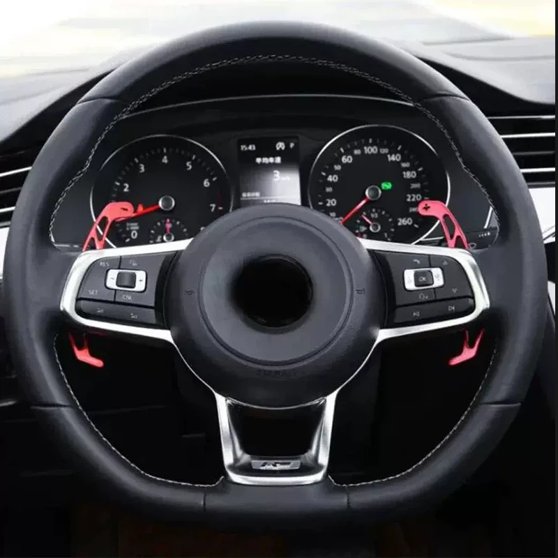2pcs Car Steering Wheel Shift Paddle For Volkswagen VW GOLF GTI R GTD GTE MK7 7 POLO GTI Scirocco Tiguan Rline PASSAT T-ROC