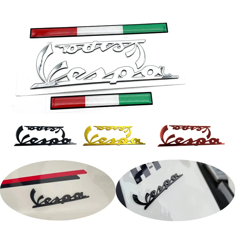 3D Motorcycle Modified Logo Sticker Tank Scooter Tail for Vespa ET2 ET4 ET8 GT GTS PL PX LX LXV GTV 50 125 150 170 200 250 300