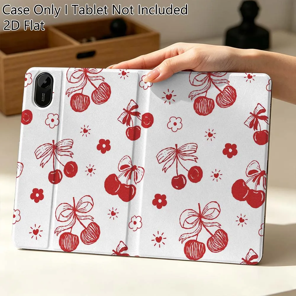 

Art Cherry Cartoon Beautiful For Xiaomi Mi Pad Mini 4 5 6 7 SE Pro Plus Redmi Pad 2 SE 2025 8.8 11 Foldable Tablet Case Gift