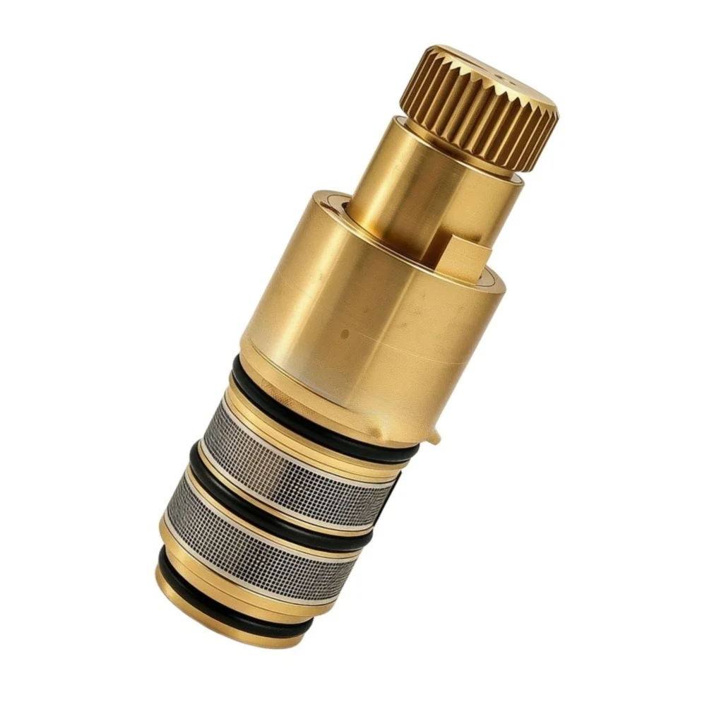 For Home Bathroom Renovation Thermostatic Cartridge Temperature Control Valve Maintain Precise Performance 1 2