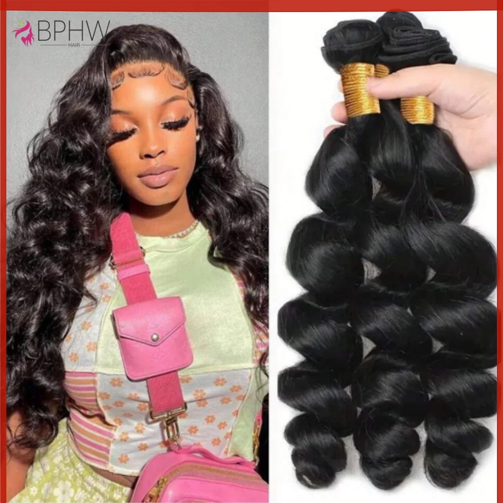

10-30 Inch Loose Wave Bundles Brazilian 100% Human Hair Weave Bundles 1 3 Bundles Top Quality Human Hair Extensions Wholesale