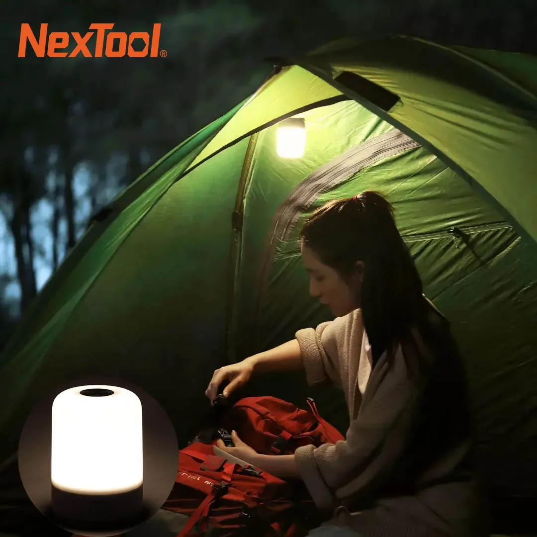 

NexTool Outdoor Camping Lamp Bedroom Night Light 600 Lumens With Power Bank Camp Read Party Vehicle Maintenance Emergency Lamp