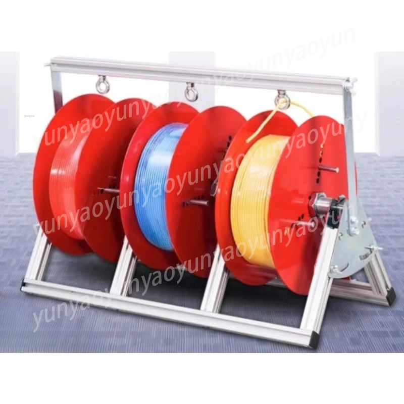 Foldable Portable Cable Reel Stand Anti Tangle Wire Dispenser Labor Saving Tool For Home Renovation Wiring Work