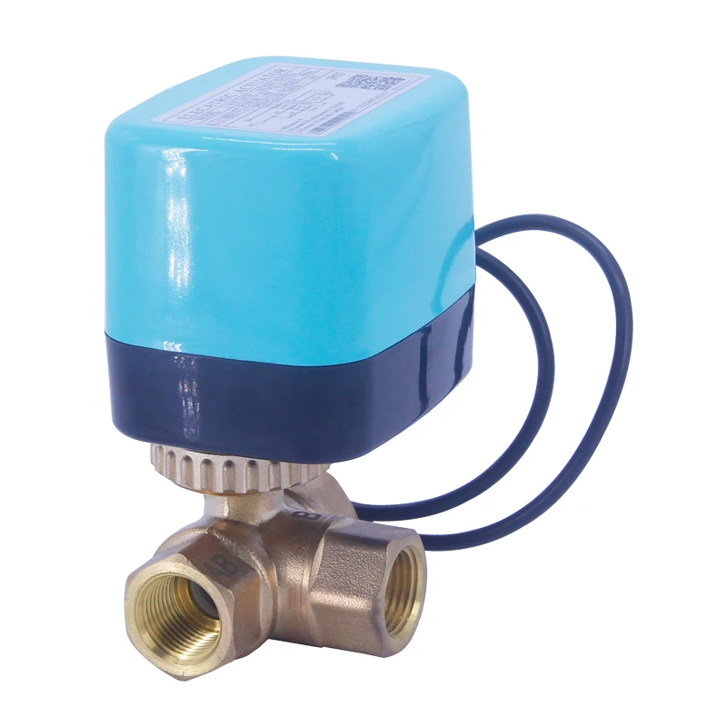24 Volt 3 Way Motorized Valve Automatic Water Level Control Valve with Actuator DN 20