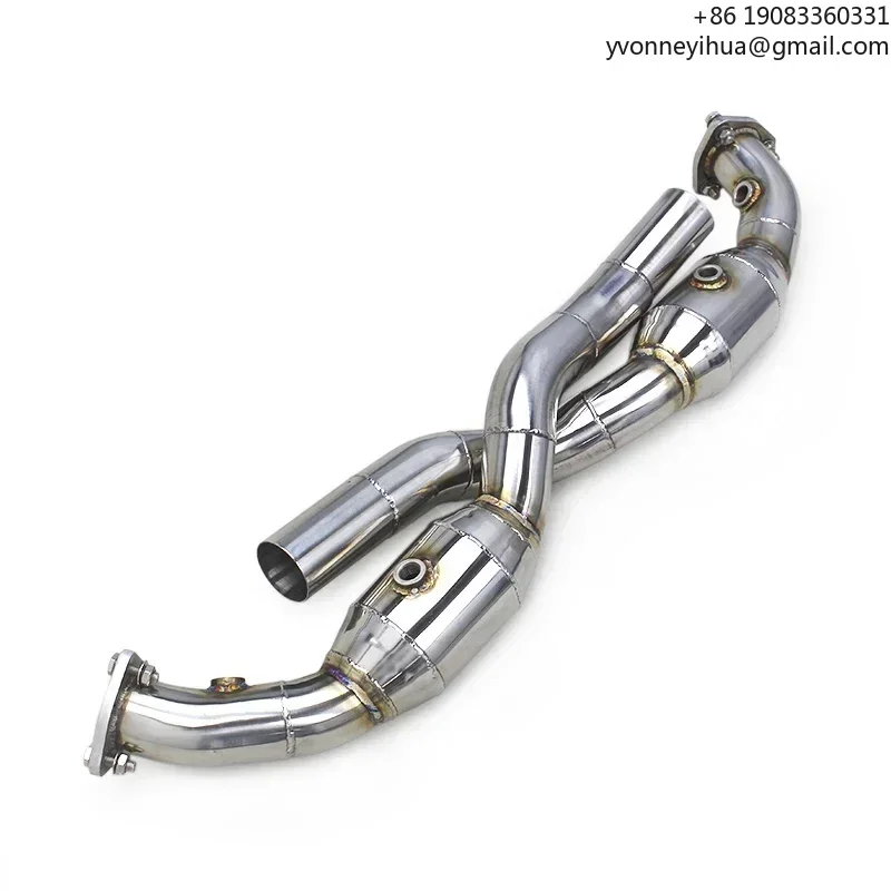 

Factory Stainless Steel Front pipes Porsche 911 High Flow Exhaust Downpipe For Porsche Carrera 911 997.1 997.2 2004-2012
