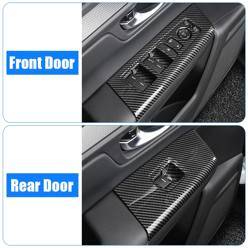 Car Accessories For Honda CR-V 6th 2023 2024 2025 Hybrid Door Armrest Panel Window Switch Lift Buttons Cover Frame Trim Stickers