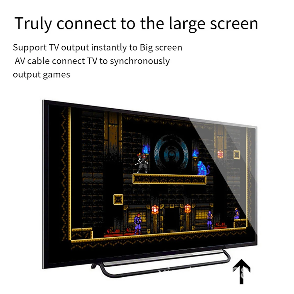 TCE 3-Inch Screen Retro Portable Mini Handheld Video Game Console Kids Color Game Player Built in 500 Games Kids Gift