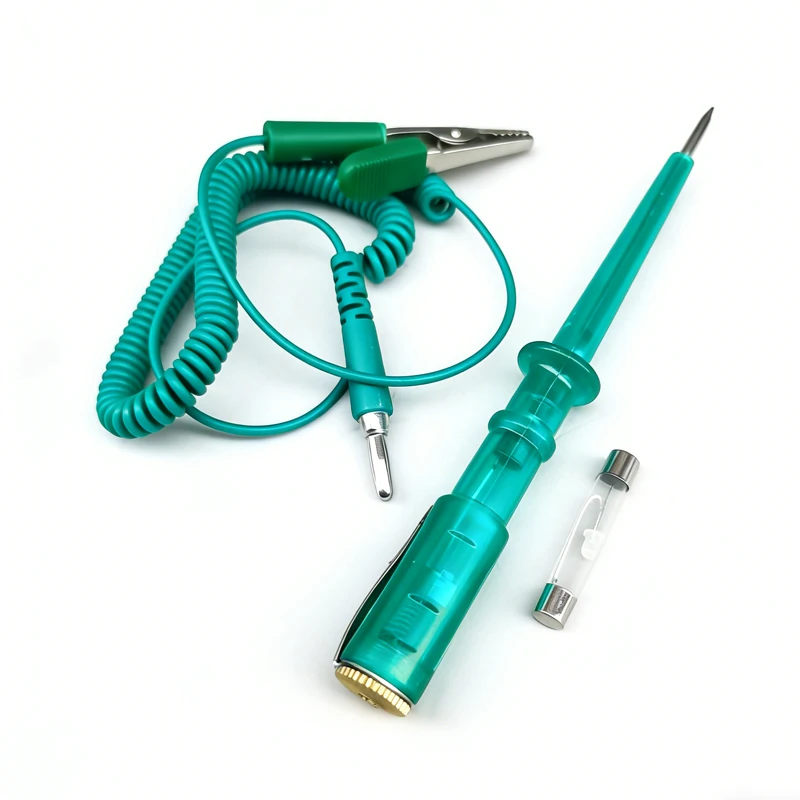 6/12/24v48v Dc Digital Display Extended Spring Cable Automotive Digital Voltage Circuit Tester Truck Automotive Light Test Pen