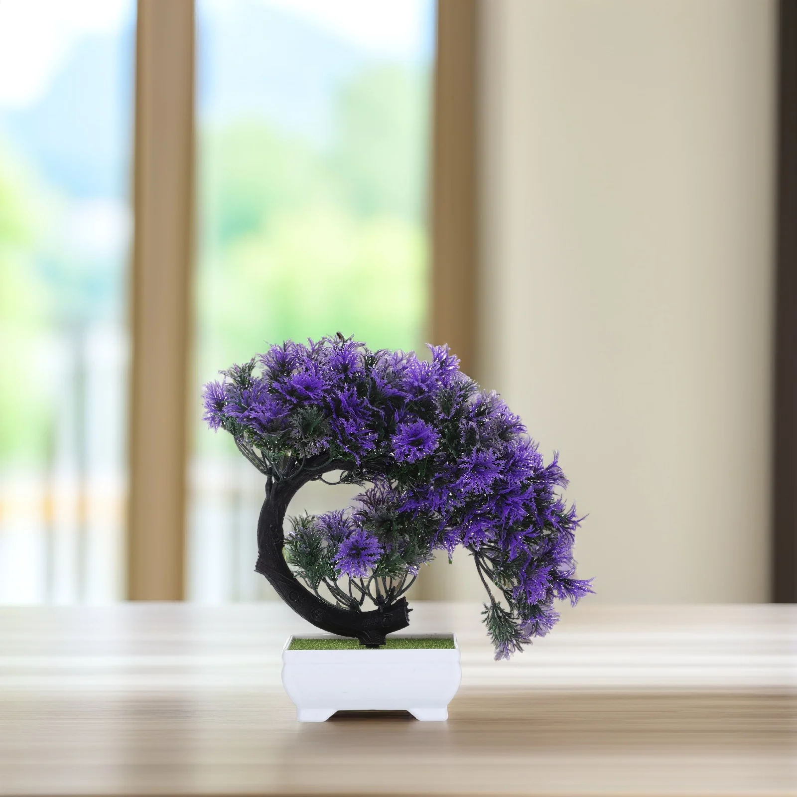

Simulated Moon Bud Potted Plant Fake Bonsai Tree Artificial Desktop Flower Ornament Small Wedding Plants Decorative