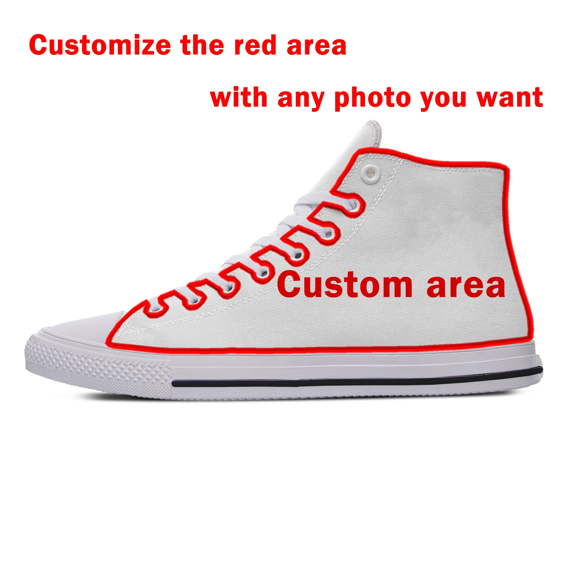 2022 Custom DIY Shoes Personalised Fashion Funny Casual Cloth Shoes High Top Comfortable Breathable 3D Print Men Women Sneakers