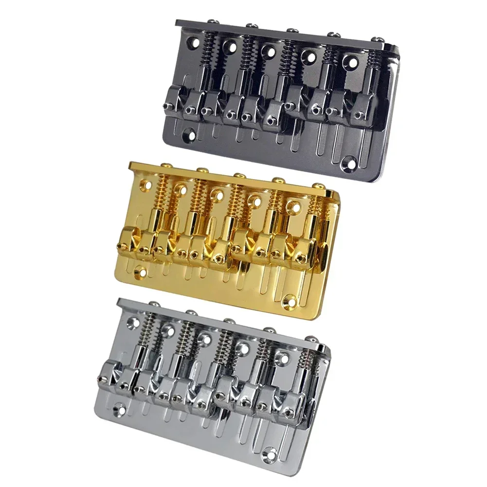 1set Bassist Bridge String Plates 5-String Hardtail Bass Bridge Guitar Saddles Zinc Alloy Electric Bass Parts Guitar Accessories