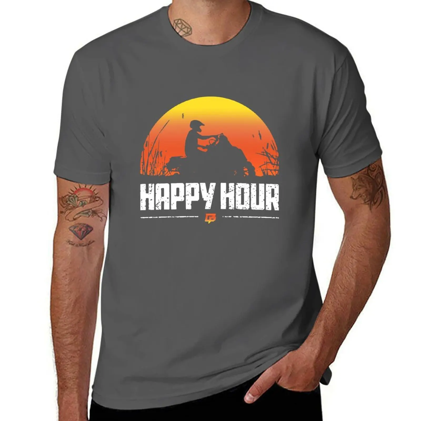 Hour Happy Price Braydon Sunset Price Braydon T-Shirt Casual Basic Short Sleeve T-Shirt