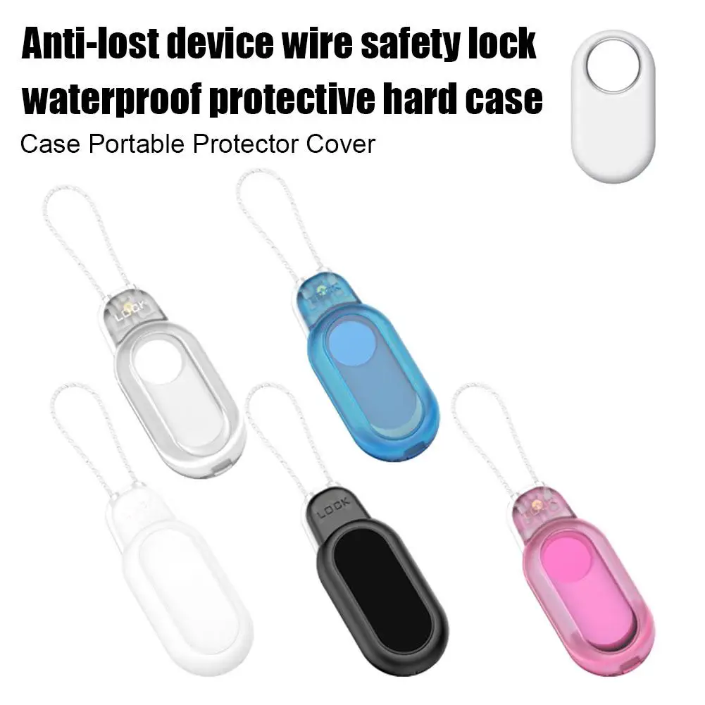 High Quality For Samsung GalaxySmartTag2 Anti-lost Device Steel Wire Safety Lock Waterproof Protective Hard Case M2B8