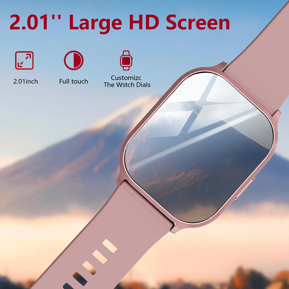 

LAXASFIT Smart Watch Women HD Screen Heart Rate Bluetooth Call IP68 Waterproof Multi Sport Mode Custom Dial Smart Watch Gift