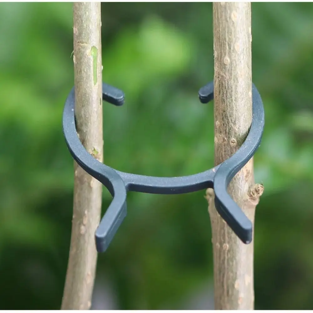 100pcs Plastic Plant Garden Clips Efficient Double Lever Loop Clamp Reusable Convenient Planting Support Grippers