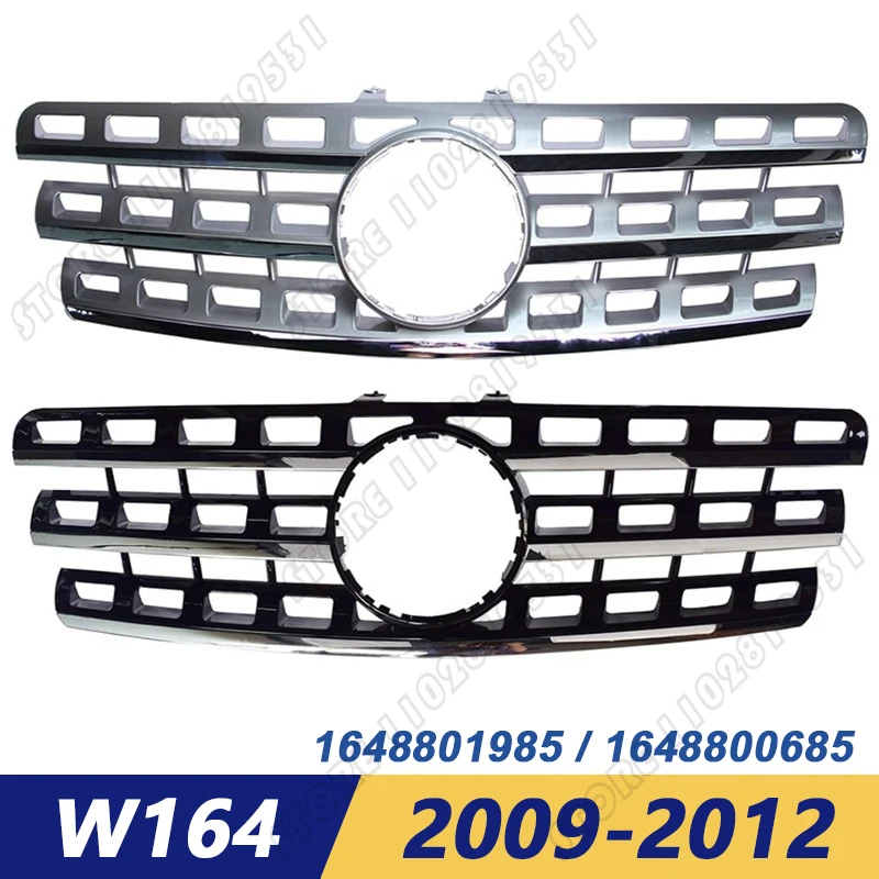 

for W164 2009-2011 Mercedes Benz ML280 ML300 ML320 ML350 ML450 ML500 ML63 Front Bumper Radiator Grill 1648801985 / 1648800685