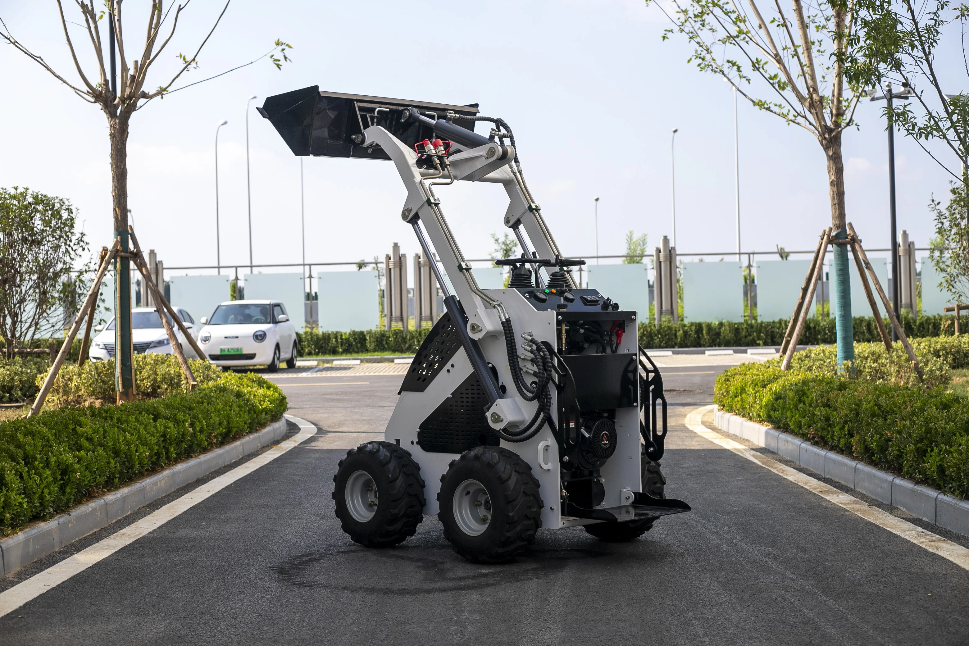 Mini ładowarka z napędem diesla Kubota, cena fabryczna, ładowarka kołowa, niestandardowe akcesoria, cena fabryczna, darmowa wysyłka dla mini ładowarek.