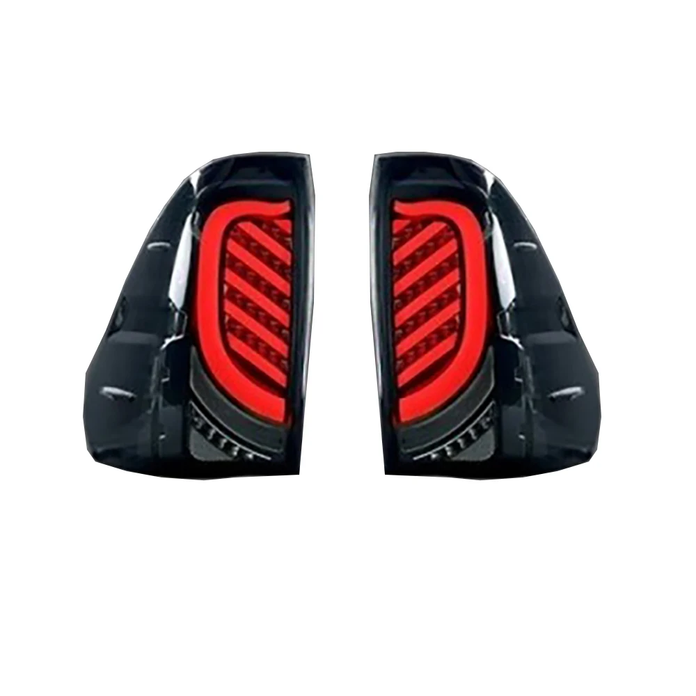 2Pcs Vehicle Exterior LED Rear Tail Light Rear Brake Fog Lamp Turn Signal Light For Toyota Hilux Revo Rocco 2015-2021 2022 2023