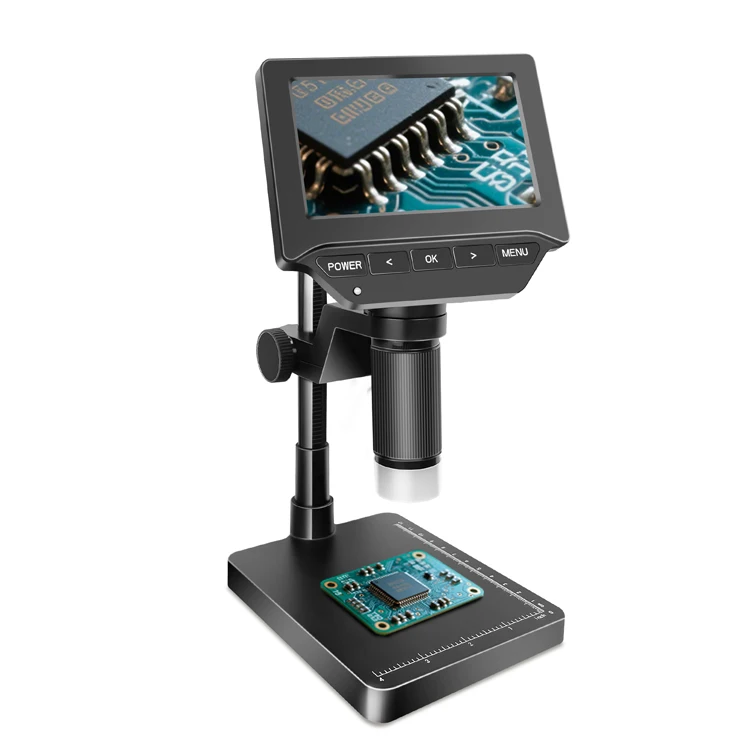 

New Factory Wholesale 1000X Video Microscope 4.3 Inch Weighing Led Light For Phone Repair Welding