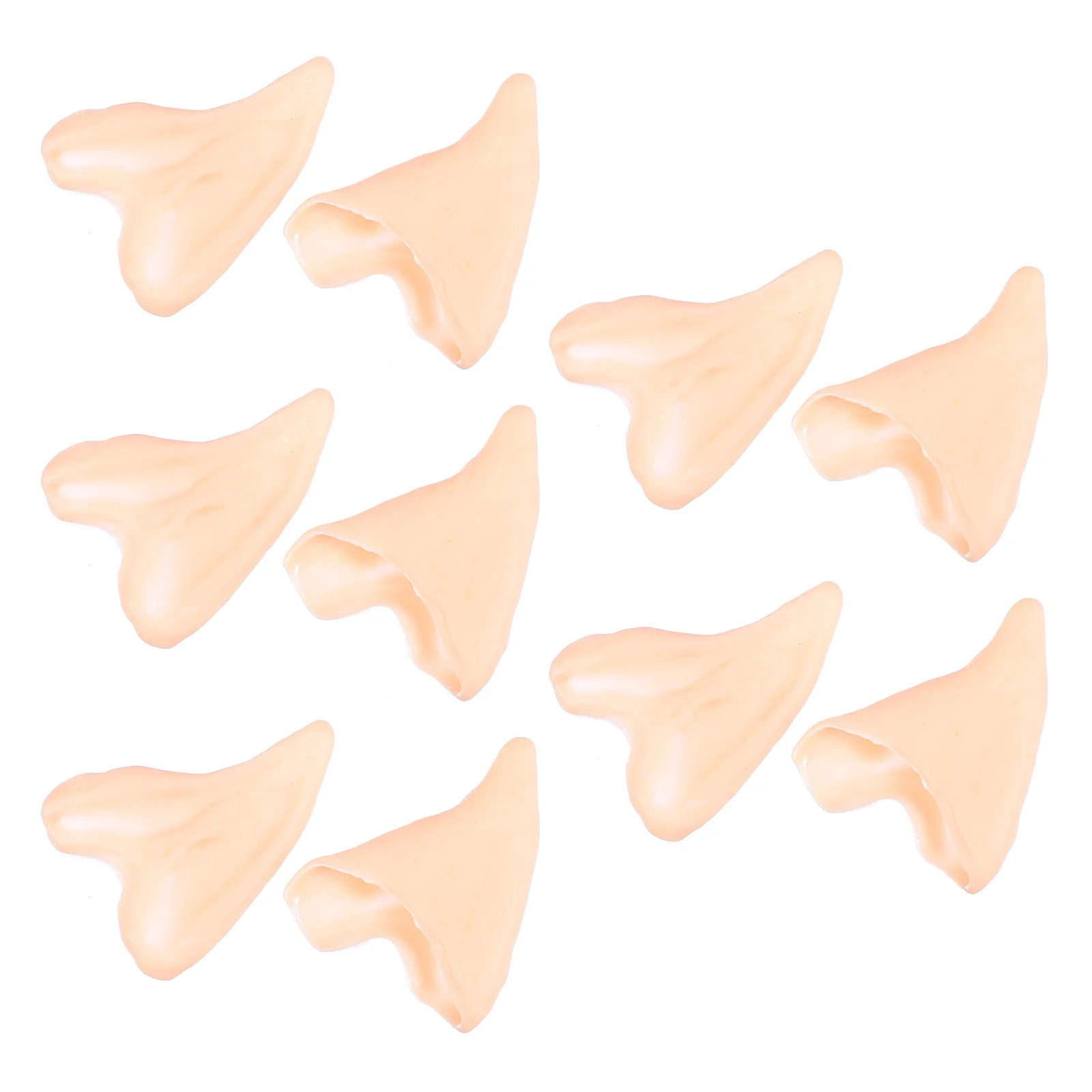 10 قطعة إكسسوارات أذن قزم الهالوين من اللاتكس فستان مُصمم حسب الطلب دعائم مكياج للحفلات آذان وهمية ملحقات تنكرية للأداء