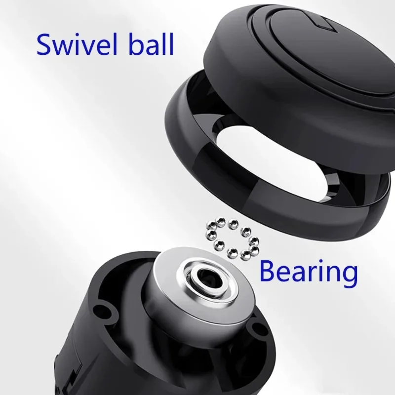360° Rotation Turning Steering Wheel Booster Metal Bearing Ball Shaped Power Handle Spinner Knob for Enhanced Driving Experience