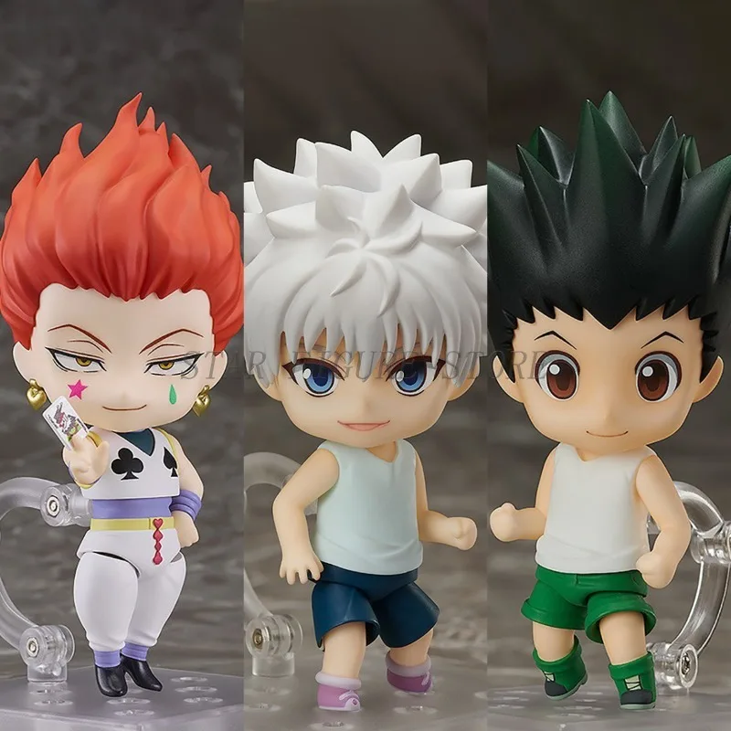 10cm Hunter X Hunter Figurine Hisoka Killua Zoldyck GON FREECSS Action Figure Model Toys PVC Replaceable Accessories Collection