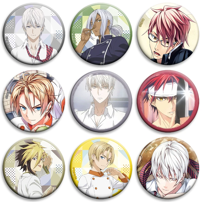 

TV Animation[Food Wars Shokugeki No Soma]Brooch Lapel Pin Badge for Bag Clothes Hat Shirt Decor Jewelry Accessories Fashion Gift