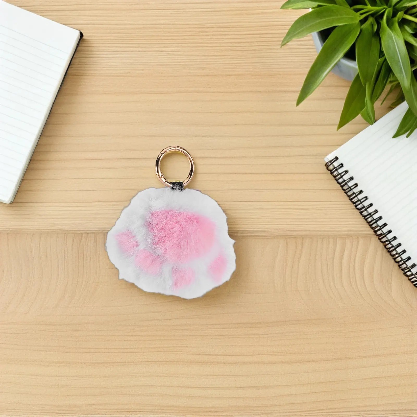 

Cat Paw Soft Keychain Charm Cute Hanging Ring Animal Paw Pendant for Wallets Handbags Backpacks Girls Women Accessory