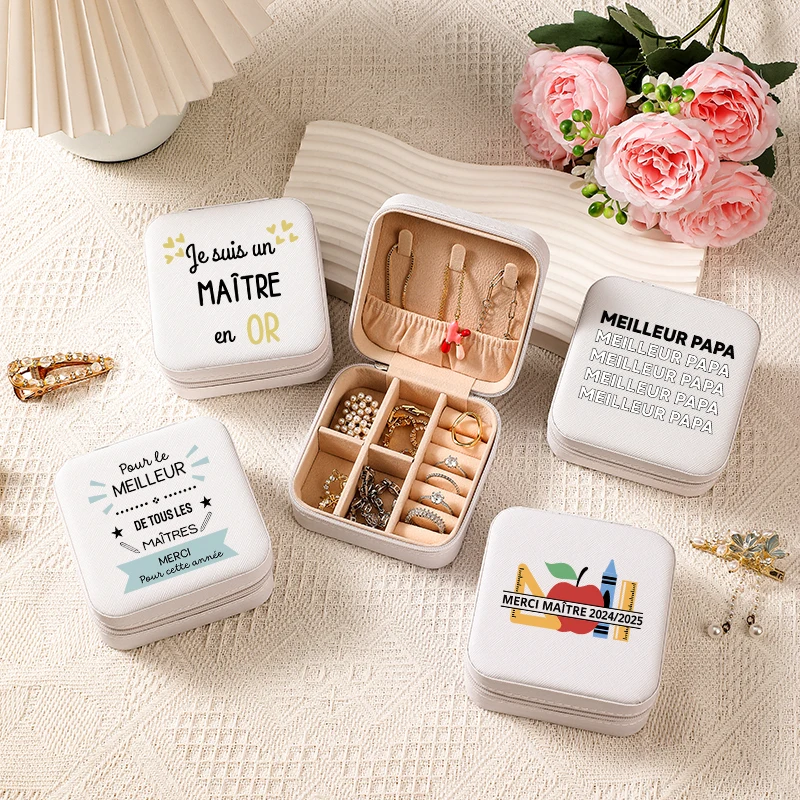 

1 шт. SUPER MATTR спасибо учитель узор новый органайзер для ювелирных изделий дисплей дорожный футляр для ювелирных изделий коробка дорожный подарок для мастера учителя