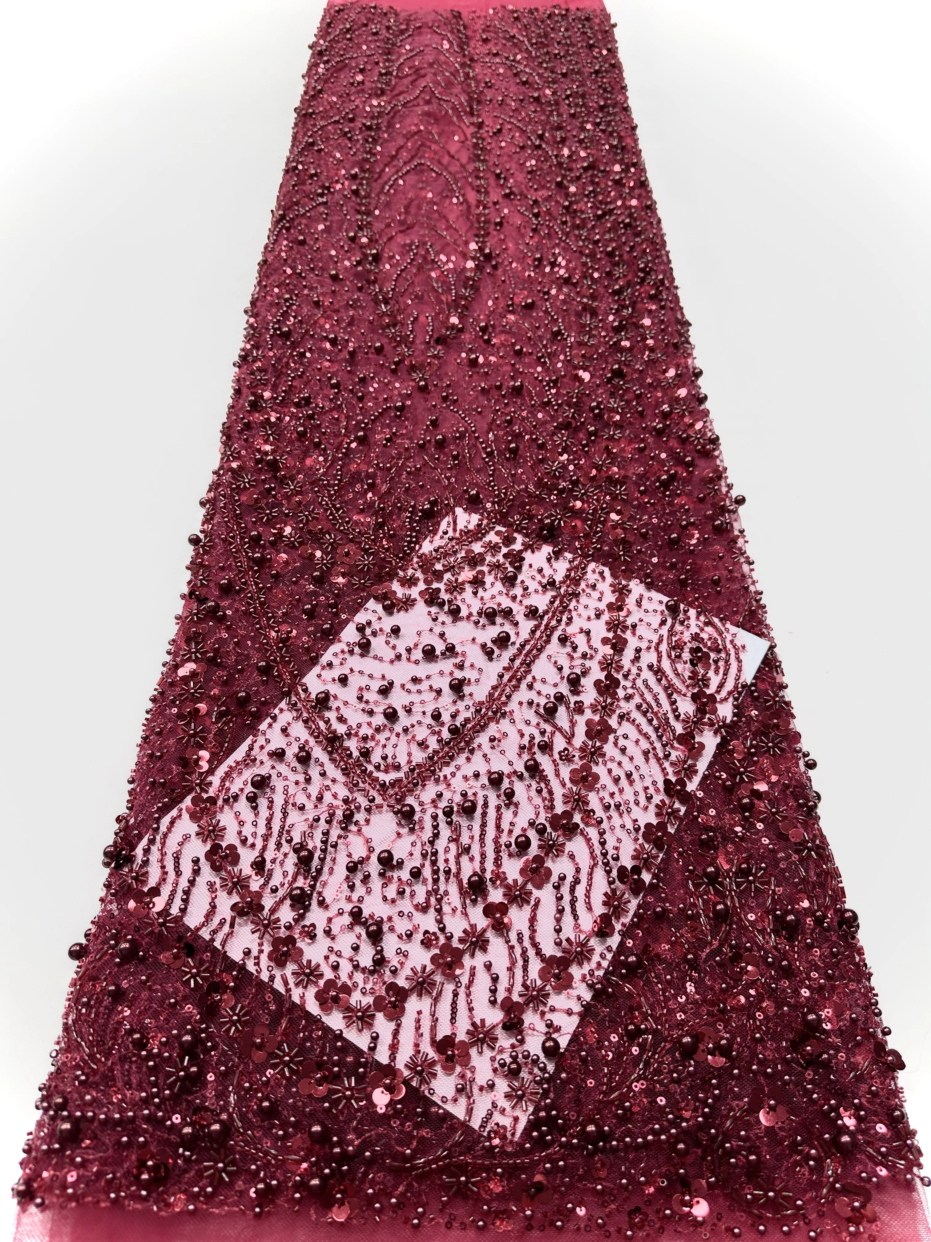 

Роскошная африканская сетчатая ткань с бисером и 206 пайетками, французская плотная ткань для нигерийских свадебных и праздничных платьев