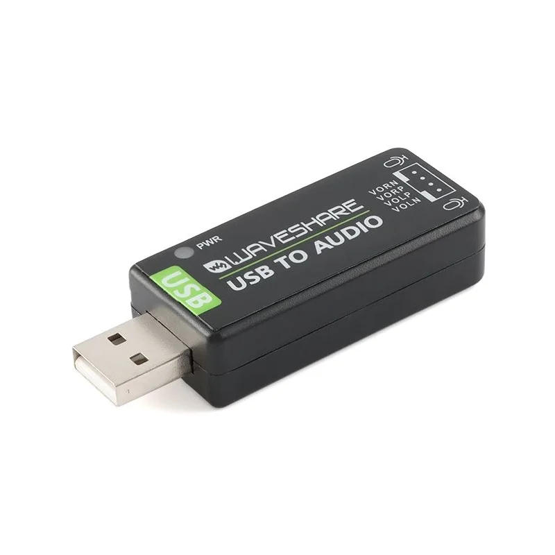 1 قطعة USB أصلي إلى الصوت Raspberry PI USB إلى وحدة الصوت ، بطاقة الصوت بدون سائق ، ميكروفون/مكبر الصوت على متن الطائرة جديد في المخزون