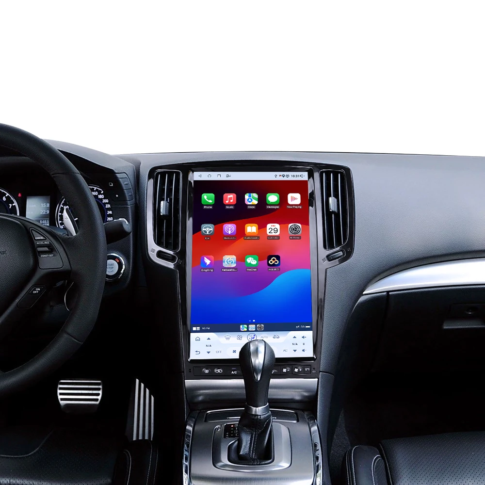 14.5 Inch For Infiniti G Series 2007 - 2016 Car Accessories Car GPS Multimedia Player Head Unit Vertical Tesla Screen Android 15