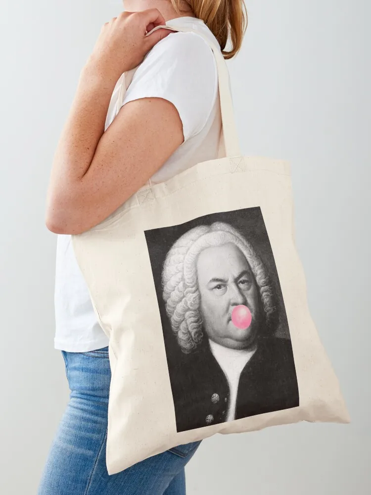 Johann Sebastian Bach Tote Bag woman shopping bag Reusable bags canvas bags Canvas Tote Bag