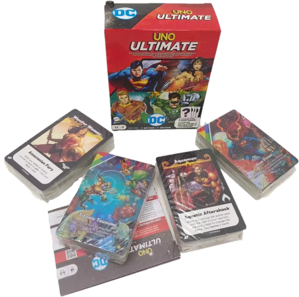 UNO Ultimate Marvel Card Game with 4 Collectible Foil Cards, Character-Themed Decks & Special Rules