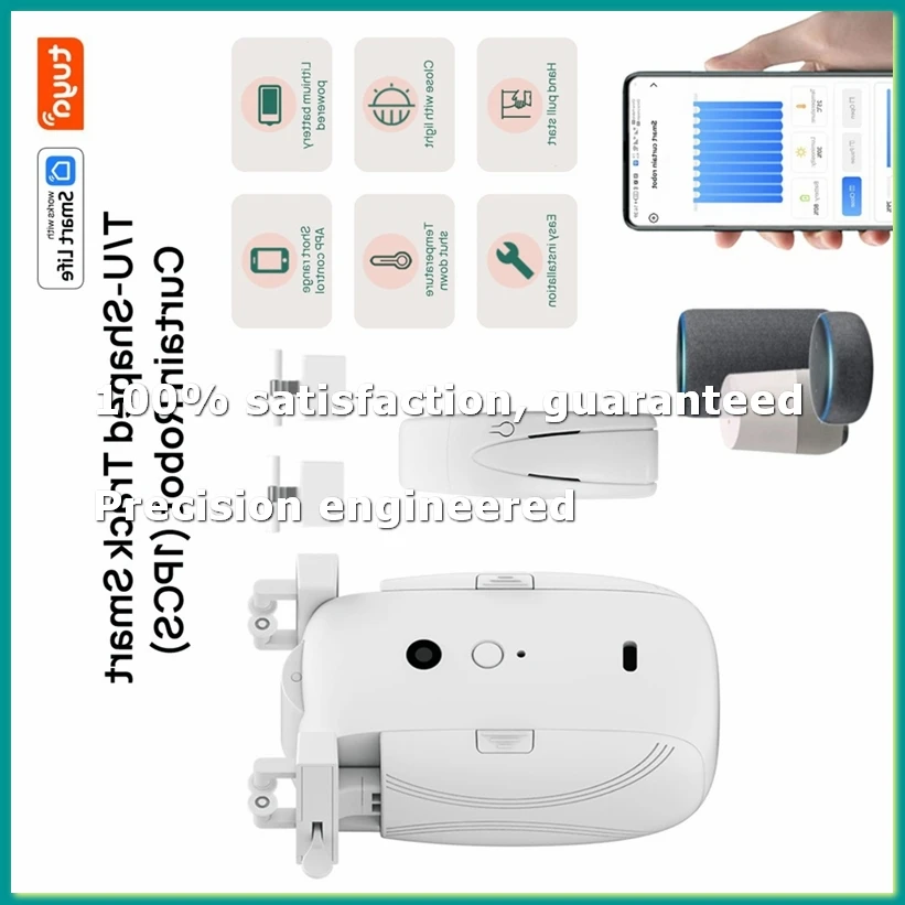 

Tuya Curtain Motor for T U Track WIFI Tuya Automatic Open Smart Electric Curtain Robot APP Voice Control-A86Z