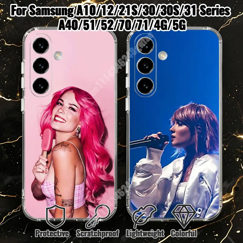 H-Halsey Only Living Girl In LA Phone Case for Samsung Galaxy A71 70 52 51 A40 31 30 A21S 12 10 Transparent Protector