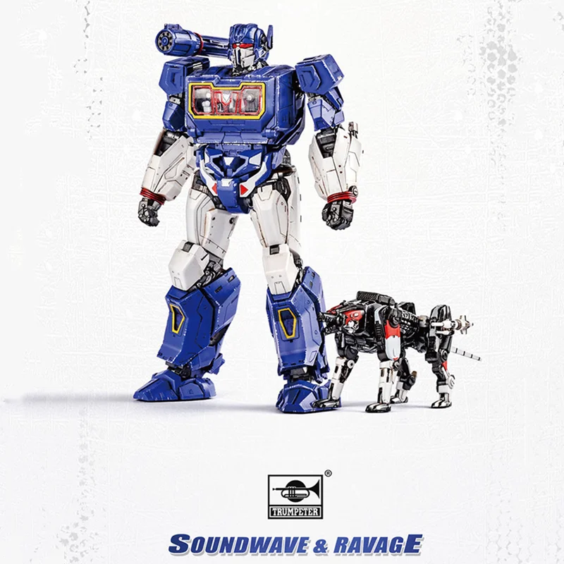 Trumpeter Transformation Soundwave Blitzwing Arcee Cliffjumper Assemble Smart Kit Mini Pocket Warrior Action Figure Robot