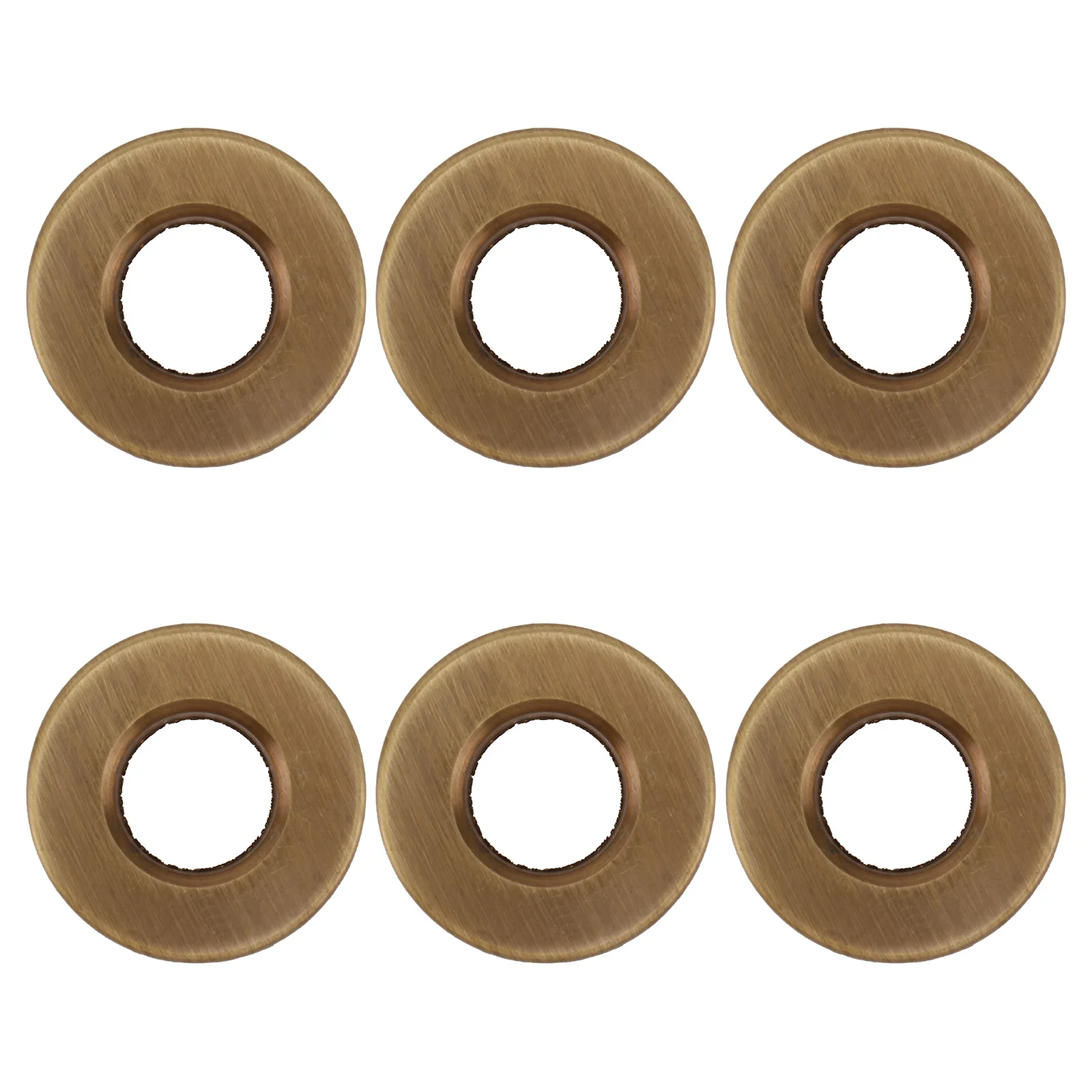 

6Pcs Bathroom Wash Basin Overflow Rings Bronze Hole Covers Sink Accessories Durable Lavatory Basin Replacement