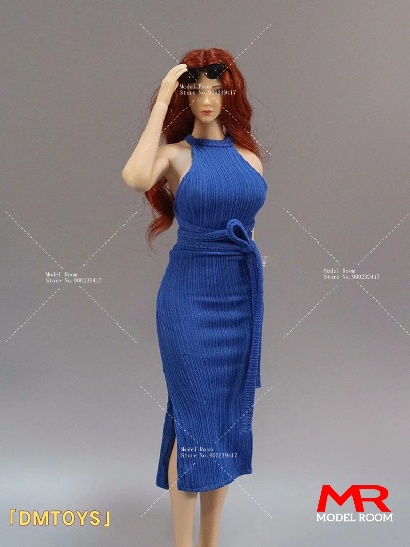 DMTOYS 1/6 Female Long Sheath Dress Backless Evening Dress Clothes Model Fit 12\'\' TBL S42 S53 Soldier Action Figure Body Dolls