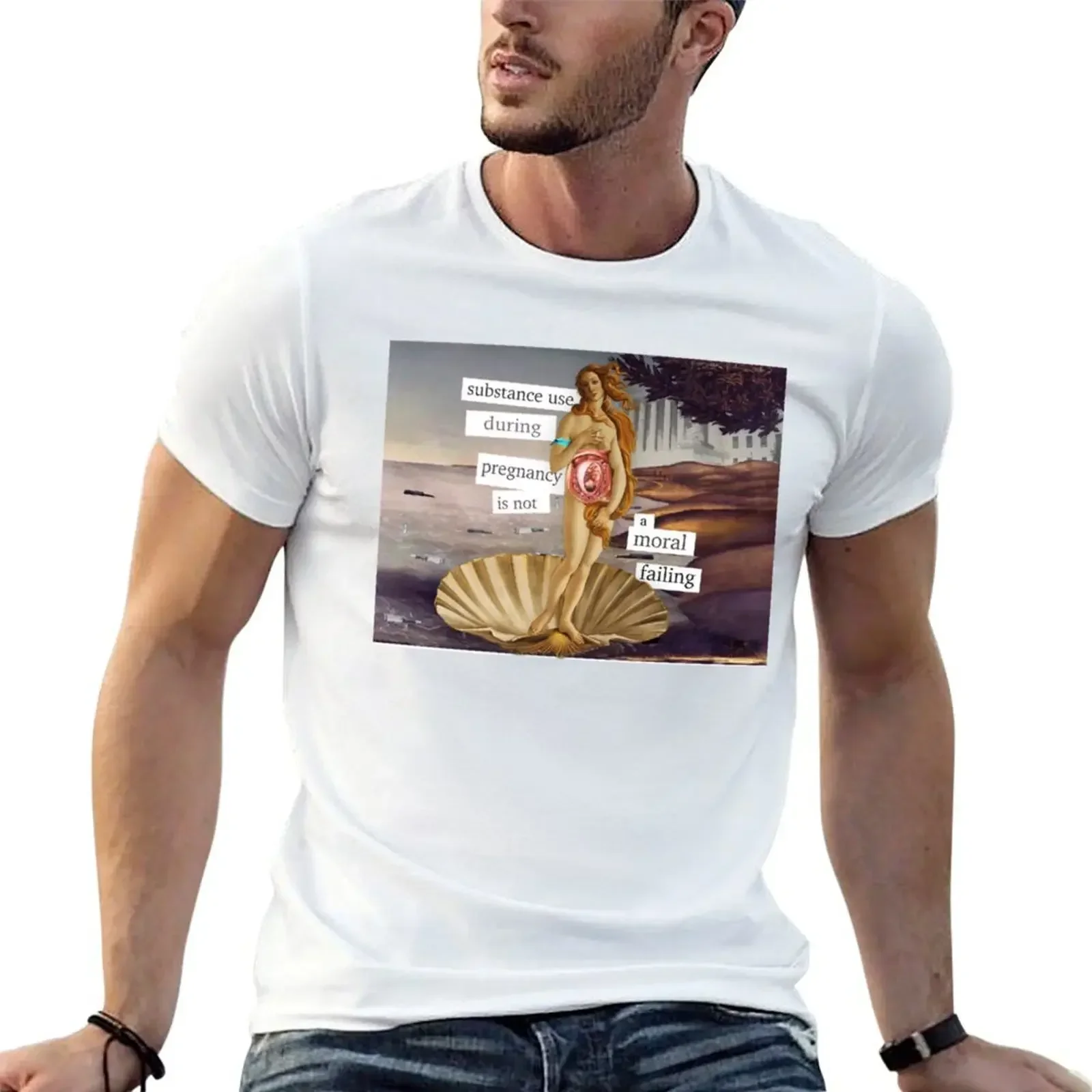 Pregnant Birth of Venus Premium T-Shirt cute clothes essential t shirt oversized t shirt Short sleeve tee men