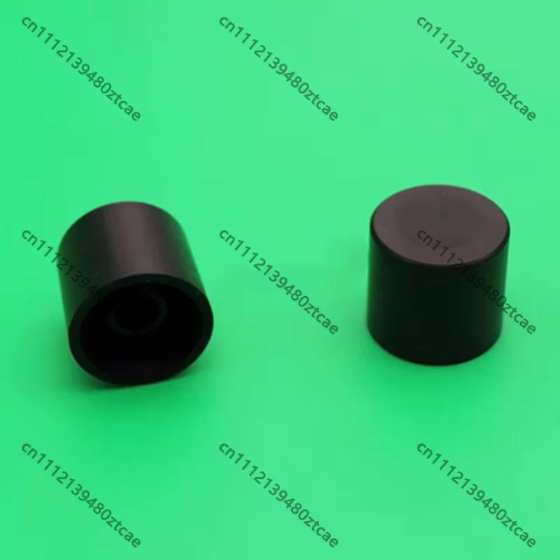 500Pcs Black Plastic Potentiometer Adjustment Knob 18.5 17mm Half D Shaft 6mm Inner Hole