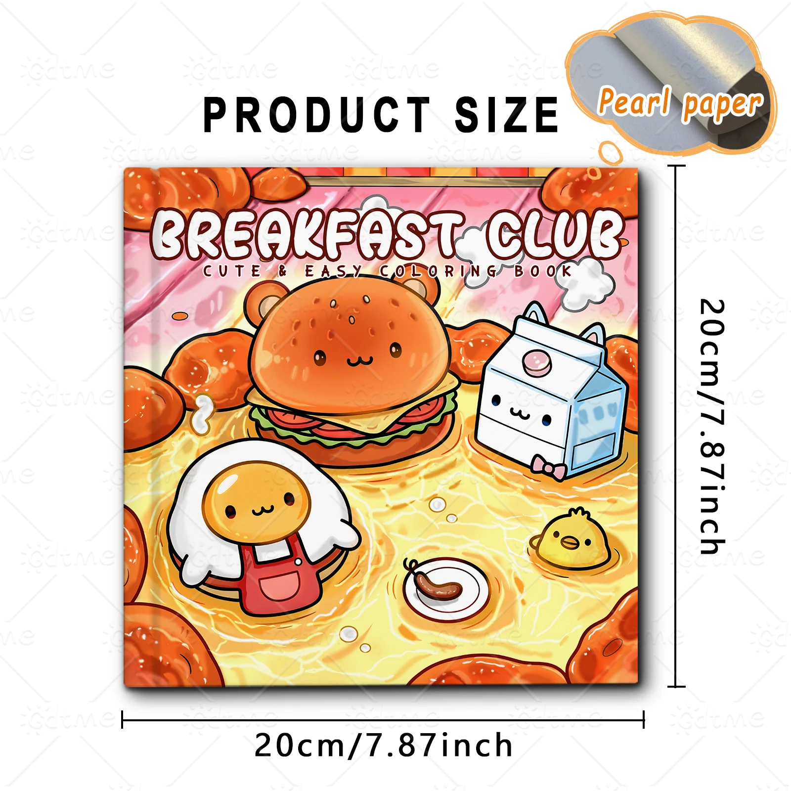 BREAKFAST CLUB Malbuch mit kräftigen, einfachen Mustern für Erwachsene, niedliches Zeichenbuch, perfektes Geschenk für Party und Geburtstag ﻿ – Detail 3