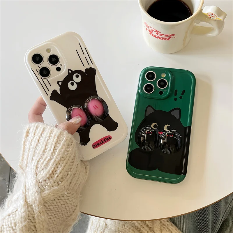 

Funny 3D cartoon cat for Apple iPhone 15 Promax/12 Pro mobile phone case 13 soft shell 14 Promax 11