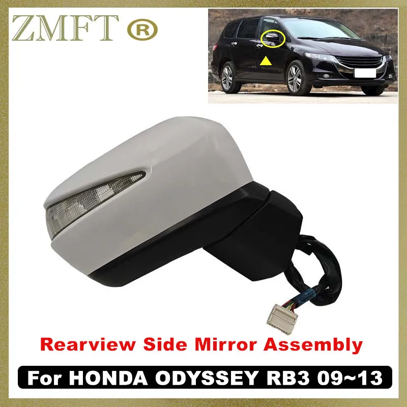 

1PCS Car Rearview Side Mirror Assembly10PINS With Power Electric Folding Heated Sensor FOR HONDA ODYSSEY RB3 2009~2013