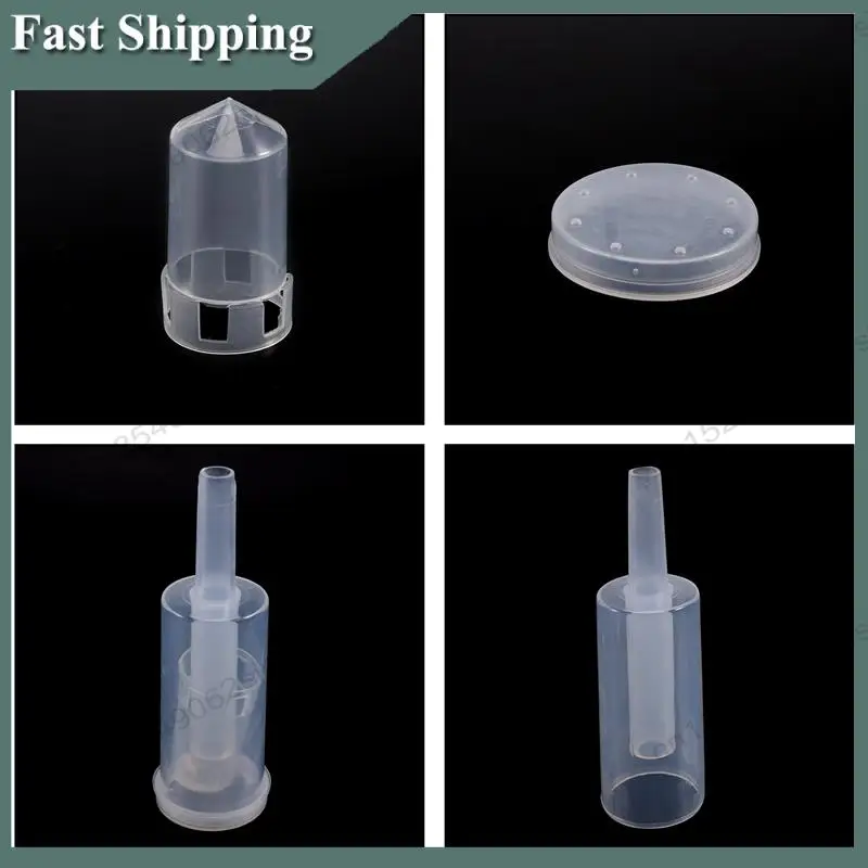 

-ABKM Fermentation Lids Kit,Airlock For Fermentation Air Locks With Black Grommets Airlock Bubble For Beer And Wine,Jar