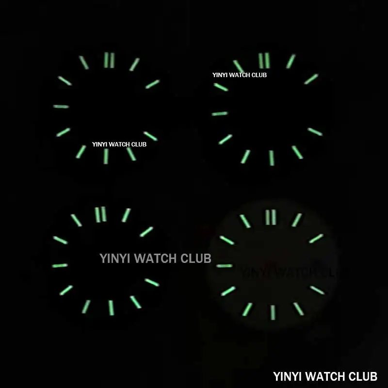 Sun Pattern Watch Dial com luz noturna, Movimento Watch Face com agulha, Ajuste para Mingzhu dg2813 dg3804 Miyota 8215, 30,5mm