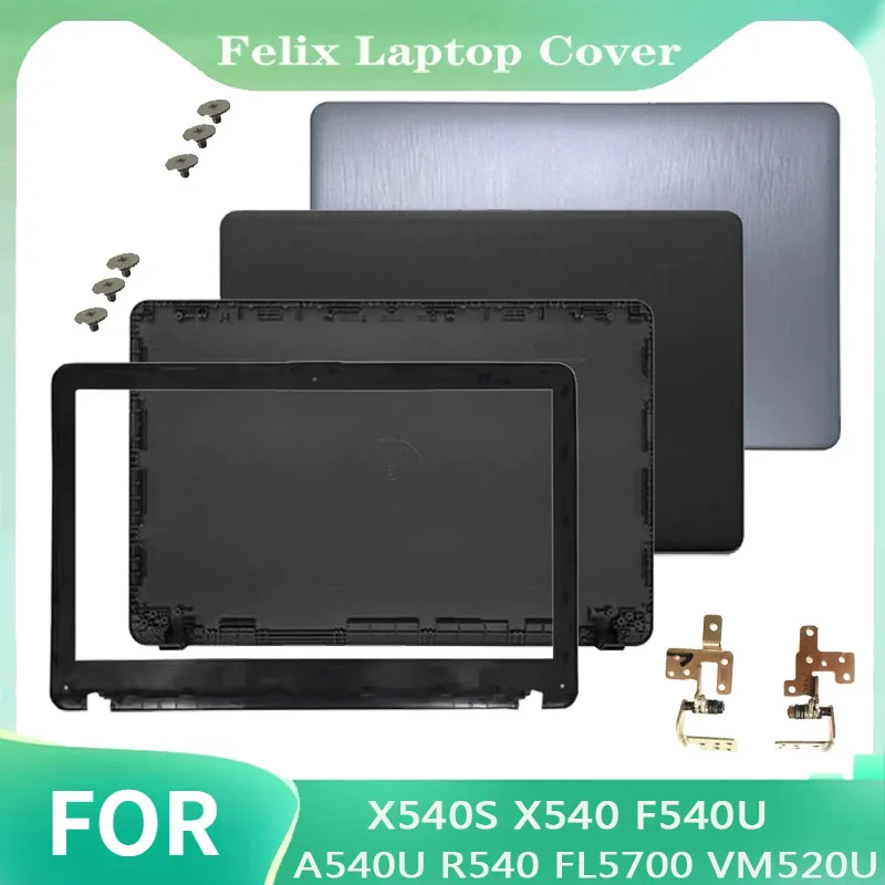 Replace Cover For X540 R540 A540U X540S F540U FL5700 VM520U LCD Rear Cover Front Panel Palm Pad Keyboard Bottom Cover hinge