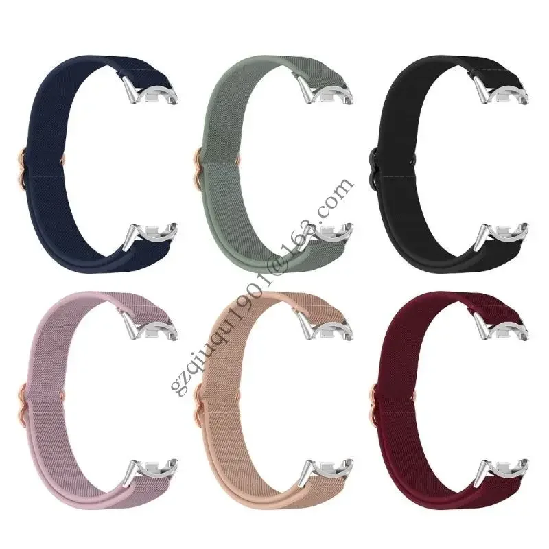 나일론 스트랩 소프트 및 조정 가능한 시계 스트랩 통기성 나일론 교체 밴드 지능형 밴드를위한 편안한 착용 9 H05A