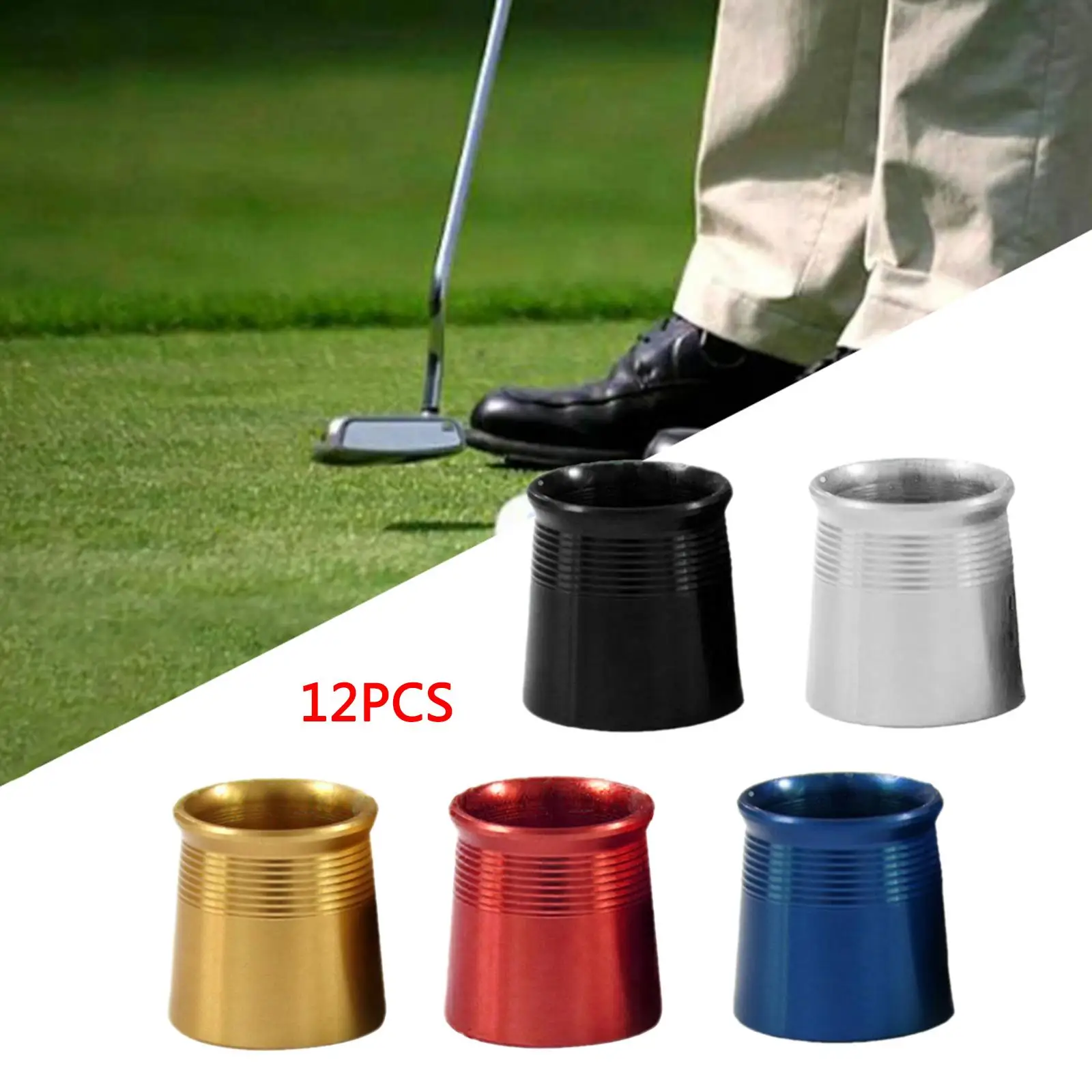 

12-компонентные наконечники для гольфа, адаптер с коническим наконечником, амортизатор, наконечник для гольфа из алюминиевого сплава